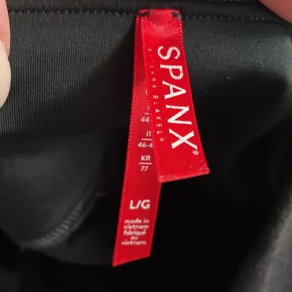 Spanx 2437 Faux Leather Leggings Black